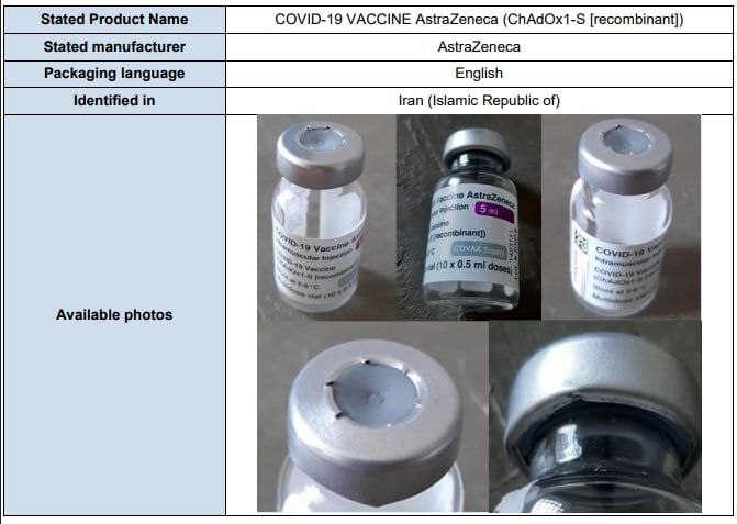 سازمان جهانی بهداشت اعلام کرد: شناسایی واکسن‌های کرونای تقلبی استرازنکا در ایران